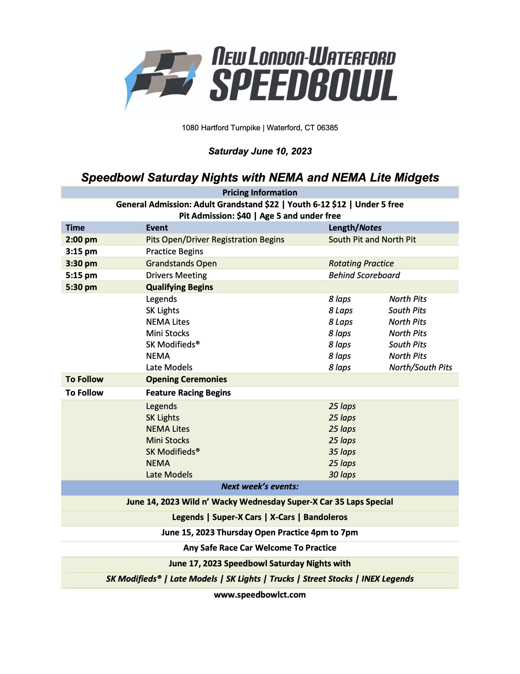 6/10/23 Speedbowl Saturday Nights